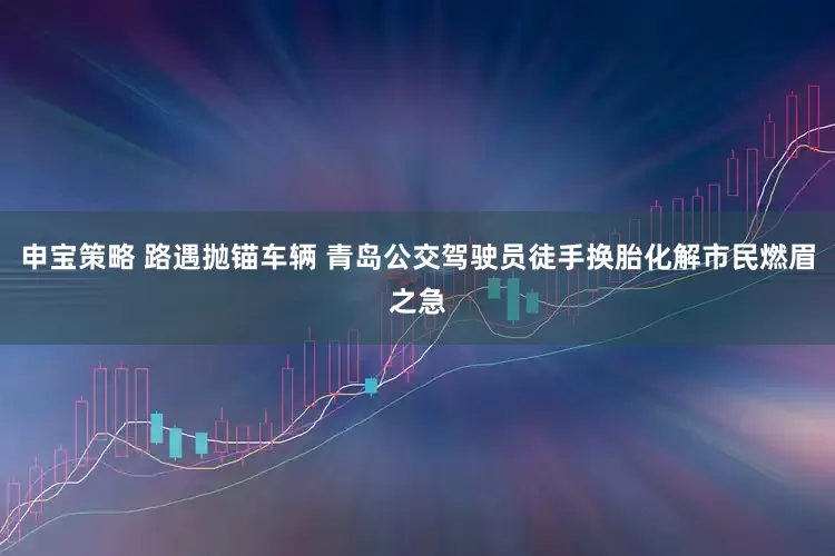 申宝策略 路遇抛锚车辆 青岛公交驾驶员徒手换胎化解市民燃眉之急